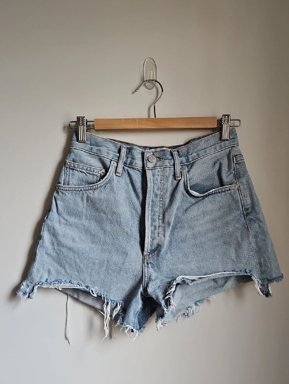 Agolde Dee Shorts In Digit - Picture 1 of 7